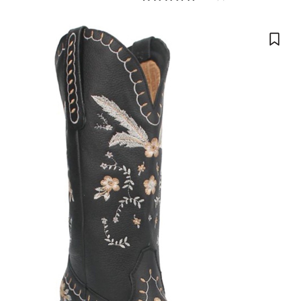DINGO WOMEN'S FULL BLOOM WESTERN BOOTS - ROUND TOE